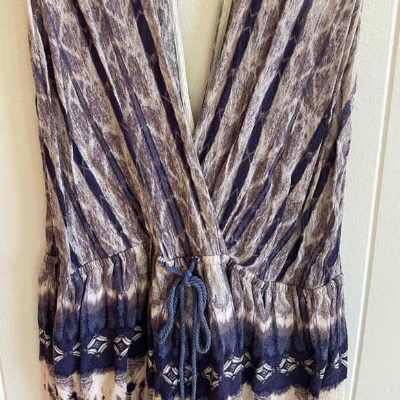 Cookies Navy/Purple Romper size medium. - Picture 2 of 9